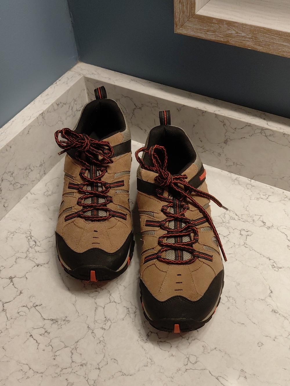 NEW Mens MERREL Crosslander Vent Brown Black Orange Low Hiking Shoes Size 10.5